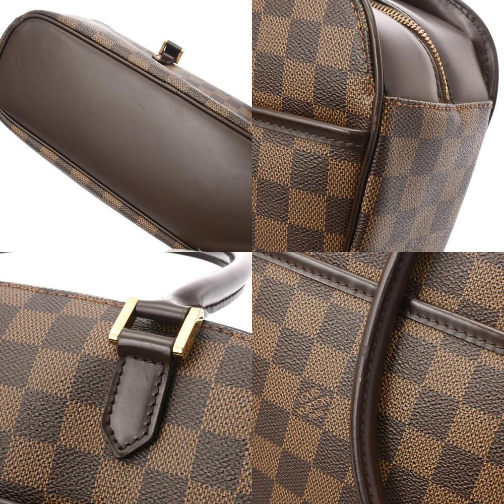 Louis Vuitton Damier Canvas Handbag Brown Saria Horizontal - Picture 10 of 11
